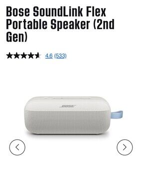 Bose Portable Speaker - White Smoke
